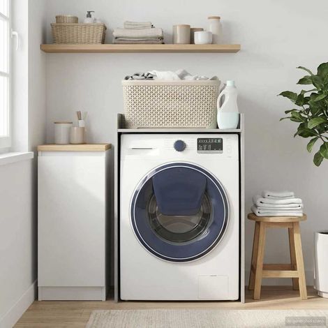 vidaXL Armoire pour machine à laver Gris Sonoma 67,5 x 48 x 97 cm