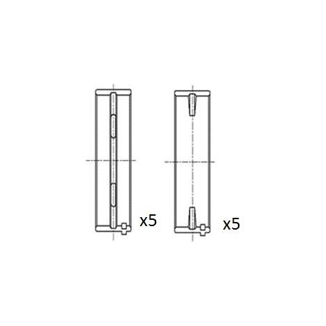 Coussinet de paliers de vilebrequin FAI AutoParts BM1026-STD ALFA ROMEO 71718246