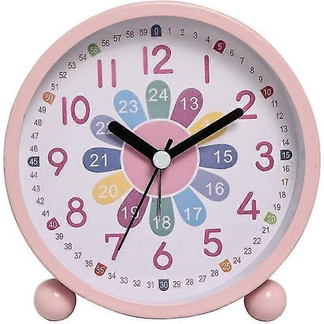 Réveil éducatif rose B pour enfants (1/4)