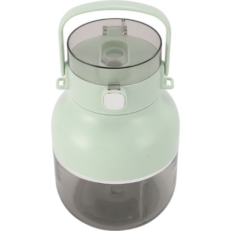 Gobelet mélangeur portable rechargeable USB de 500 ml, mini extracteur de jus électrique sans fil avec paille, vert. (1/5)