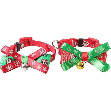 Lot de 2 colliers à clochette pour animaux de compagnie (1/3)