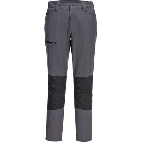 Pantalón elástico de trabajo WX2 Stretch para industrias rodillas pre-curvadasque NUEVO MODELO CD886 38 pulgadas (talla 48) Gris metálico