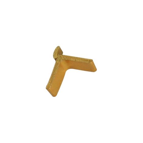 T39 tacchetto in alluminio dorato per rack da incasso VACHETTE - Confezione da 100 - 580287