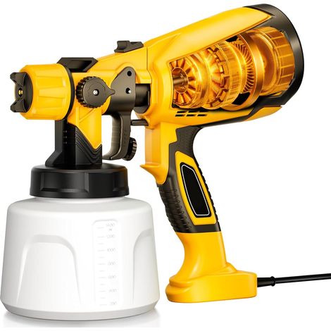Pistolet à peinture électrique haute puissance 1000 W, facile à nettoyer, idéal pour la peinture de meubles, d'armoires et de maisons. (1/5)