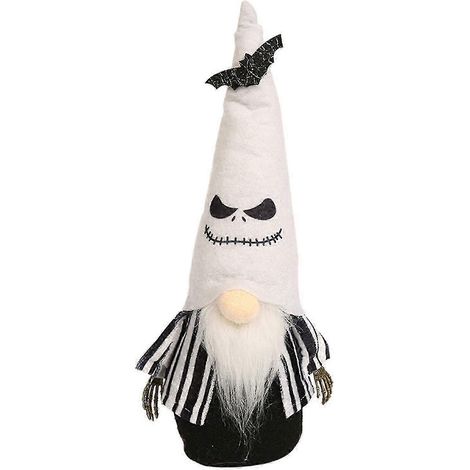 Décorations d'Halloween pour table de poupée : Père Noël grimaçant, bébé sans visage, nains, ornements pour fête de poupées. (1/5)