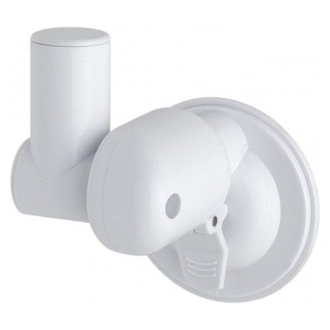 MX RCK White Easy Lock Suction Robe Hook or Soap Dish Holder 25mm - No Drilling