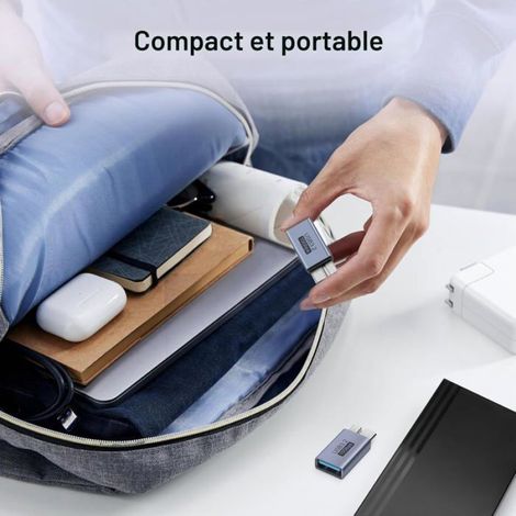 Adaptateur Usb Femelle Vers Micro B Mâle - 10 Gbps - Pour Disque Dur Externe Et Mobile - 2 Pièces (1/5)