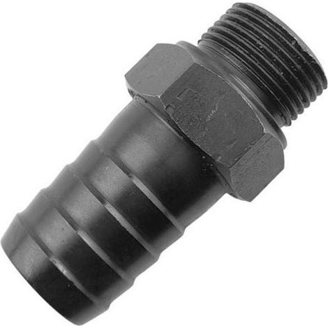 Mamelón hidráulico macho - R3/4" BSP - Conector recto roscado - Acero - Long. 69,4 mm