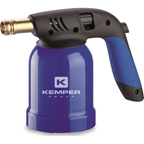 Lampe a souder à gaz Coque Acier piezo cartouches gaz 190g KEMPER (1/3)