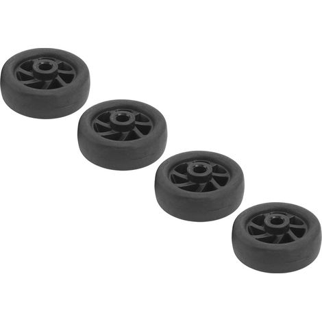 4 roulettes de rechange pour valise, durables, silencieuses et pivotantes en PVC, pour réparation. (1/5)