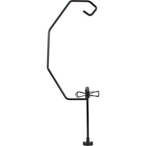 Magnetischer Campinglampenhalter – Robuster Eisenlampenhalter zum Aufhängen an einem Zelt – Tragbare Outdoor-Leuchte – Schwarz (1/5)