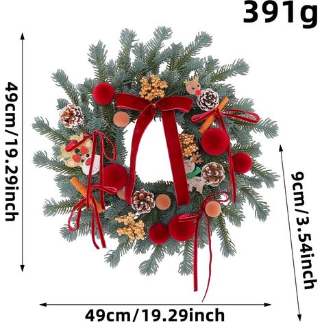 Christmas wreath, pine cone, cinnamon Christmas ornament, Halloween decoration, door wreath decoration L3-46 Cinnamon Pine Cone Christmas Wreath