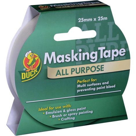 Shurtape Duck Tape All-Purpose Masking Tape, 25mm x 25m (Model: SHU232147)