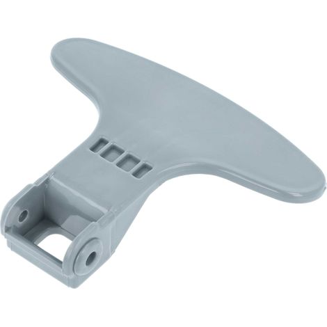 vhbw Door Handle compatible with Beko 7109441200, 7109341200, 7109441100, 7107970200, 7109341100 Washing Machine plastic Grey