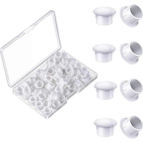 100 bouchons en plastique de 10 mm pour trous de vis (1/4)