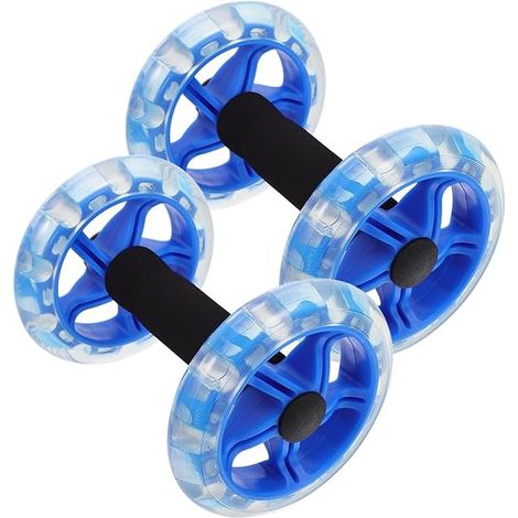 Ab Wheel Roller - Double Wheel Design - PP PVC Construction - For Core Training Home Gym - 1 Unit (1/3)