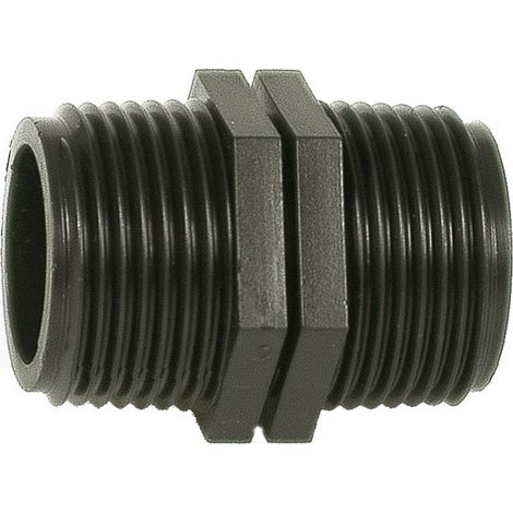 Raccordo Riduzione Nipplo In Nylon Per Tudi Da Giardino Diametro Da 1/2 X 1/2 (1/2)