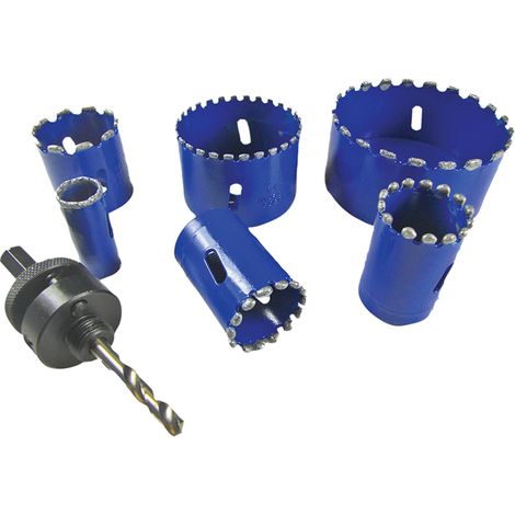 BOA 21001 Kitchen & Bathroom Installer Kit Diamond Holesaw Set, 6 Piece BOA21001