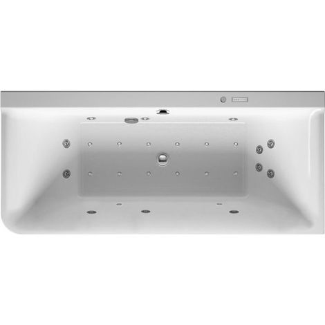 Vasca idromassaggio Duravit P3 Comforts Angolo retto 184 l 180x80 bianco, 2 schienali Combi-Syst E