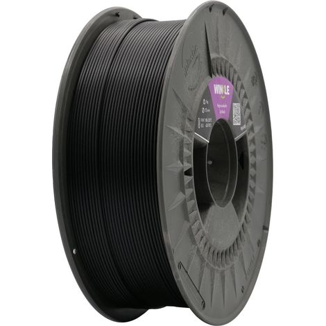 WINKLE Filamento PETG nero Azabache Filamento Stampante 3D Filamento PETG 1,75 mm 300 g Compatibile con la maggior parte stampanti 3D PETG Nero Precisione Dimensionale Bobina 300 g (1/5)
