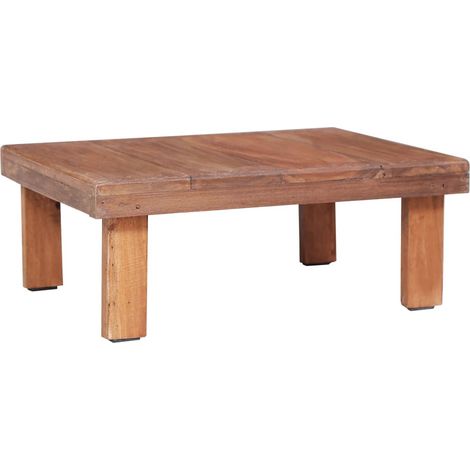 Table basse 60 x 45 x 23 cm Bois de récupération solide (1/5)