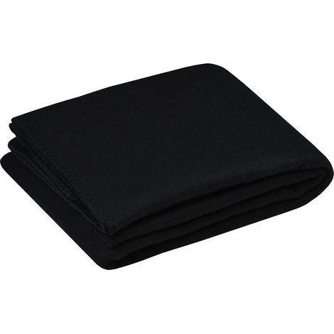CARLTON Decke 125x150 schwarzes Fleece