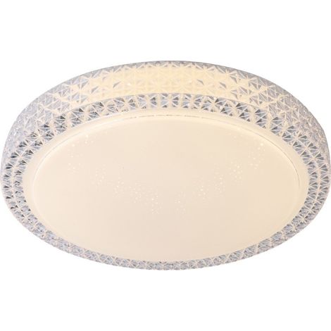 BRILLIANT Badria Applique et plafonnier LED 58cm blanc lumières d'intérieur, plafonniers, -fonctionnels  1x 60W LED intégrée, (flux lumineux: 4800lm, couleur de la lumière: 3000-6000K)  A  Con (1/3)