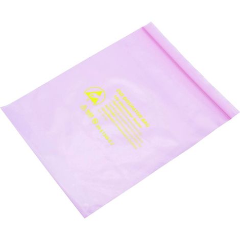 Quadrios Sachet antistatique (ESD) (L x l) 200 mm x 250 mm conductible Lettre d'identification ESD D (1/2)