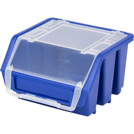 Drakkar Equipement – Boîte de rangement Ergo-Box S avec couvercle – Dimensions 11 x 11,5 x 7 cm – Idéale pour outils et accessoires – Couleur bleu patrol (1/2)