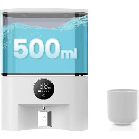 Distributeur Automatique de Bain de Bouche, Niveaux de Distribution à Commande Tactile, Pompe de Lavage de Bouche Rechargeable (1/4)