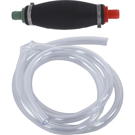 Siphon Pompe 16mm avec Tuyau 3m pour Transfert Carburant, Huile, Eau - Moteurs, Moto, Camion, Générateur (1/5)