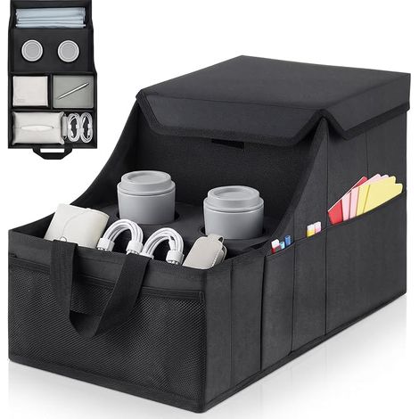 Organisateur de Siège Auto, Pliable Siege Rangement Voiture pour Enfants (1/5)
