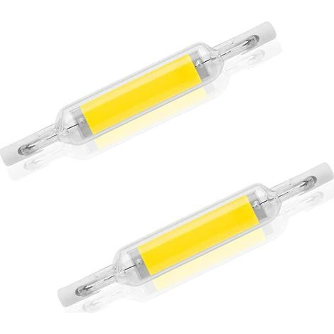 ampoules LED R7s 10 W 78 mm, dimmables, 6000-6500 K, équivalent Halon J78 100 W, culot R7s double, faisceau 360°, Savi (1/5)