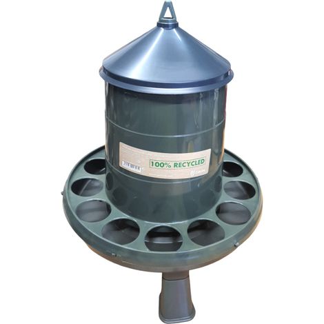 Mangeoire sur pieds plastique recyclé 2 kg pour volailles - Gasco (1/2)