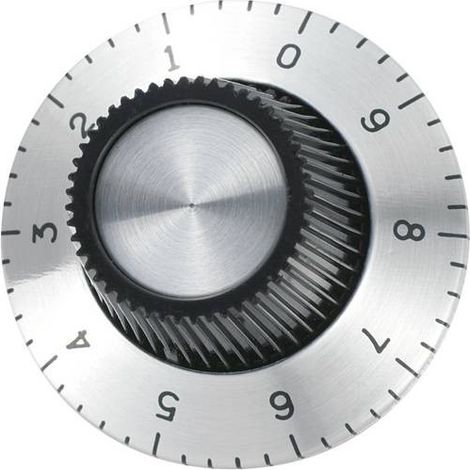 TRU COMPONENTS RN-113A TêTE DE BOUTON ROTATIF AVEC GRADUATION ALUMINIUM (à X H) 29.2 MM X 18.1 MM 1 PC(S) 709012