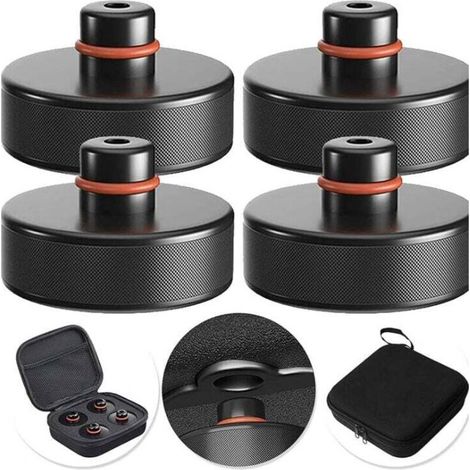 Compatibile con Tesla Model 3/S/X/Y, 4 ammortizzatori in gomma con contenitore, accessori per auto Tesla - Crezuo