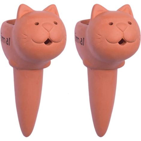 Piquets d'arrosage en terre cuite pour plantes de petite et moyenne taille, paquet de 2
