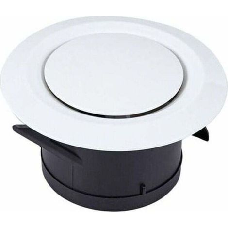 Orifices d'Aspiration et de Soufflage 100 Disques Grille Ventilation Ronde Plastique Réglable pour Ventilateur - (1/4)