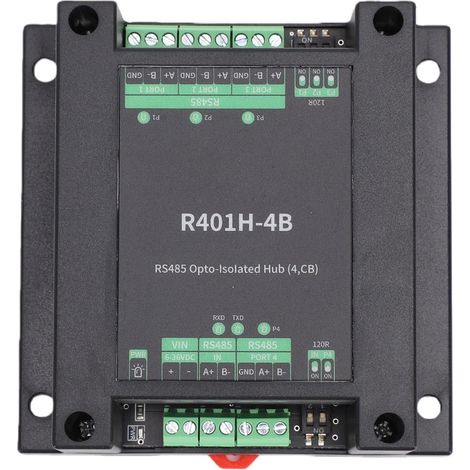 Stabilité Optimale du Signal du Moyeu 485 isolé pour 32 Nœuds, Matériau ABS de Transmission Transparent (1/5)