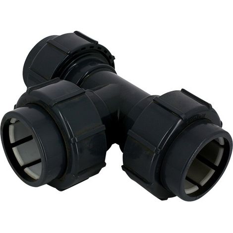 Raccords piscine - Té égal Glanaflex 90° Ø 63 de Aqualux