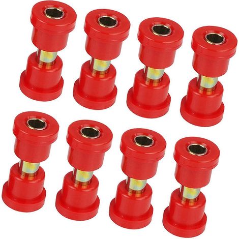 Kit de 8 pièces de bagues de ressort pour suspension de voiturette de golf - Pièces de rechange en caoutchouc et métal (1/5)
