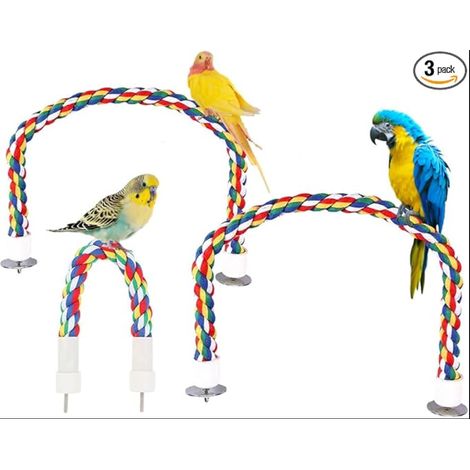 Perch Parrot Rope, Cotton Rope Bird Toys for Parrots Perches (1/5)
