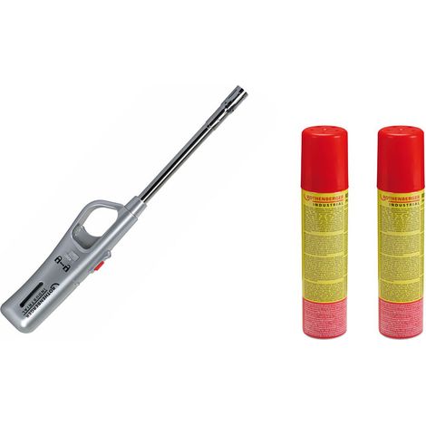 ROTHENBERGER Industrial 1x Gasanzünder Sturmsicher inkl. 2x Rofill Gas 100 ml - 1500005172