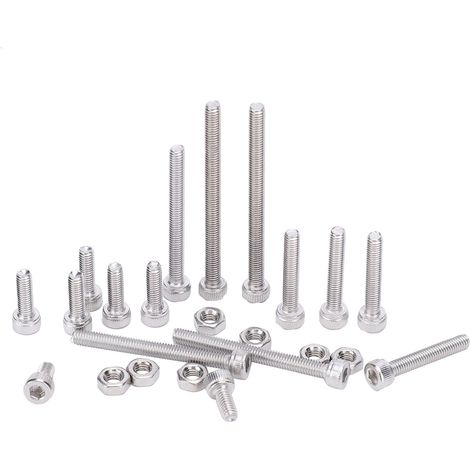 Kit de 450 vis M3 inox à tête cylindrique hex creux avec clé Allen M2.5 - Assortiment visserie (1/5)