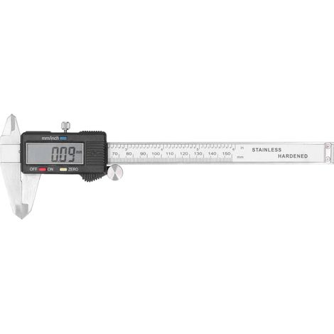 Elektronischer Messschieber mit Digitalanzeige, Messlineal aus Edelstahl, Messbereich 0–150 mm (1/5)