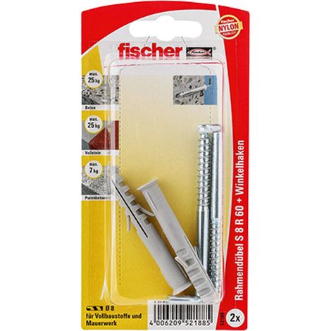 Fischer 2x Tassello a telaio S 8 RW - 52188
