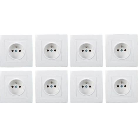 HOXILEELEO - 8 pezzi di francese Standard 16A 220V presa a muro, presa a muro per hotel casa ufficio (1/5)