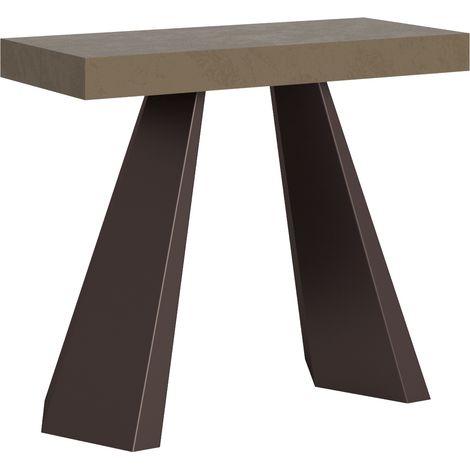 Console extensible 90x40/300 cm Diamant gris tourterelle