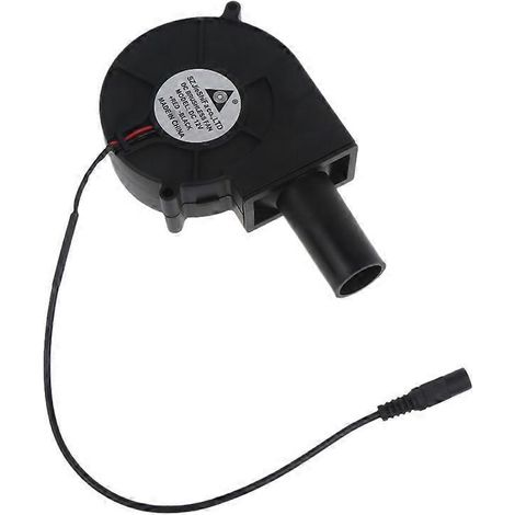 Souffleur BBQ à charbon, ventilateur d'air 97mm 12V 5.5x2.1 4000RPM, allume-feu barbecue portable, accessoire de cuisson 9733 pour démarrage rapide du charbon de bois.
