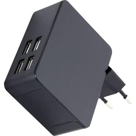 HN Power HNP36-4USB USB Ladegerät 36 W 4x USB-A Schwarz Innenbereich